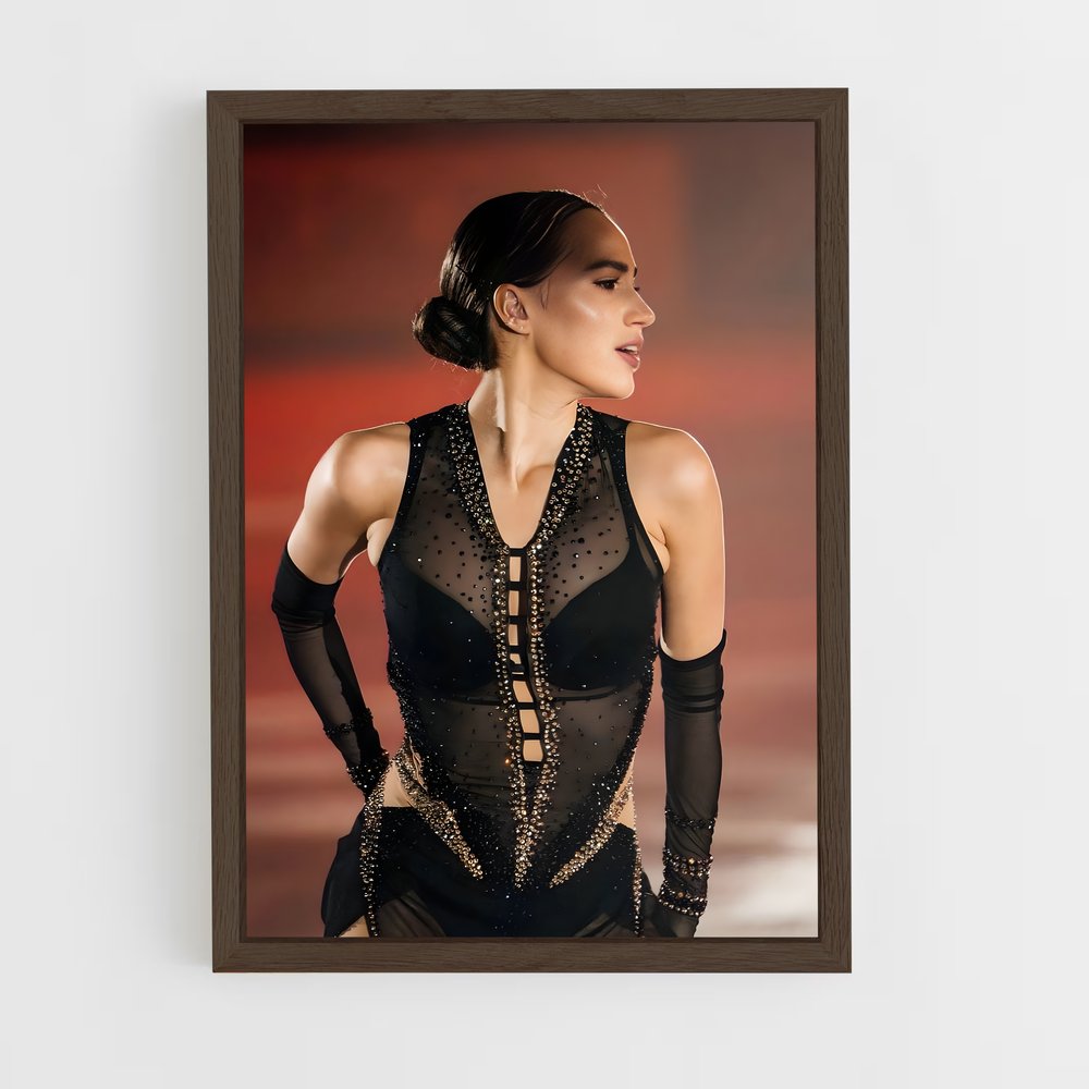 ap-alina zagitova-4 cadre Bois foncé