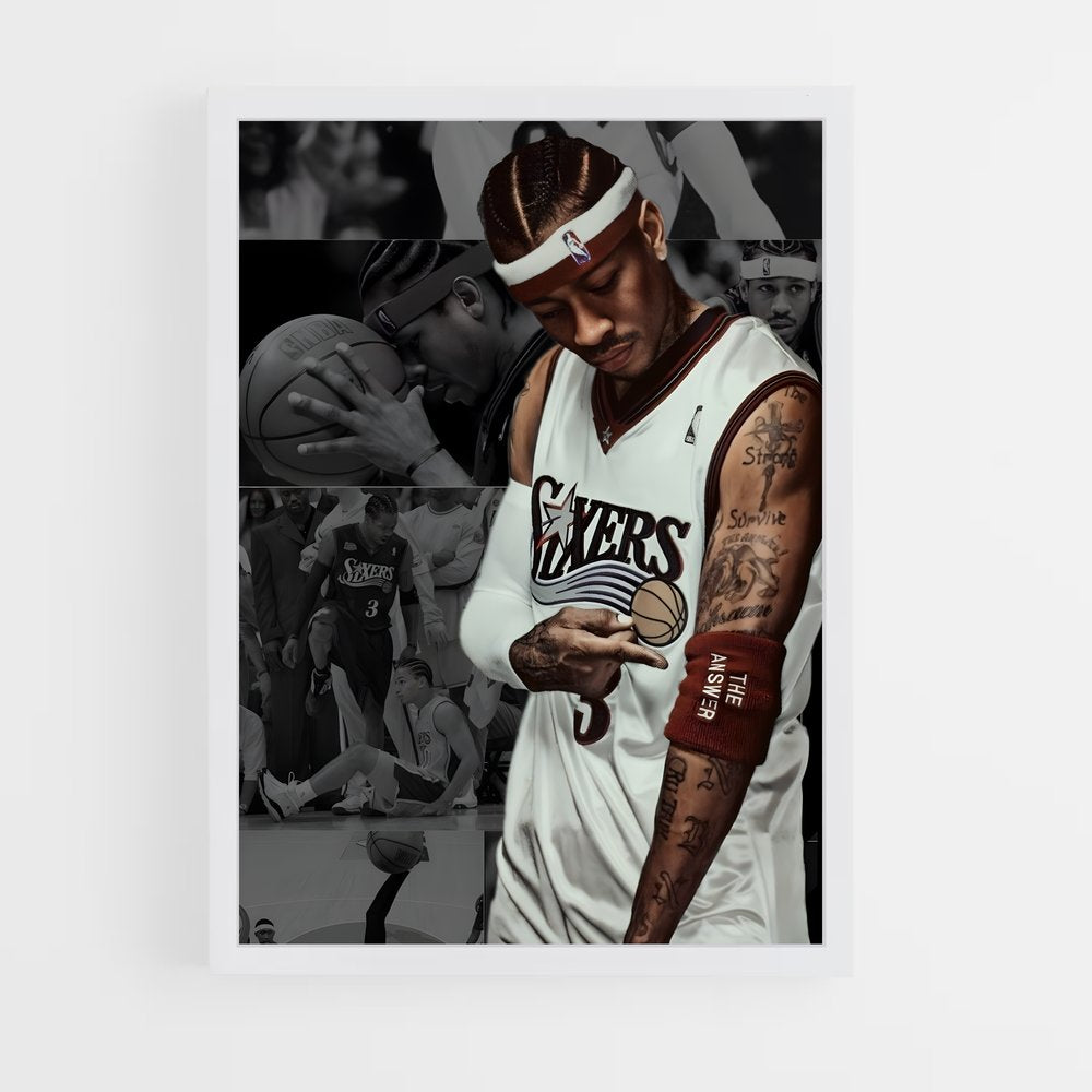ap-allen iverson-15 cadre Blanc