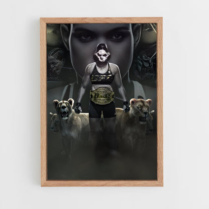 ap-amanda nunes-2 cadre Bois clair