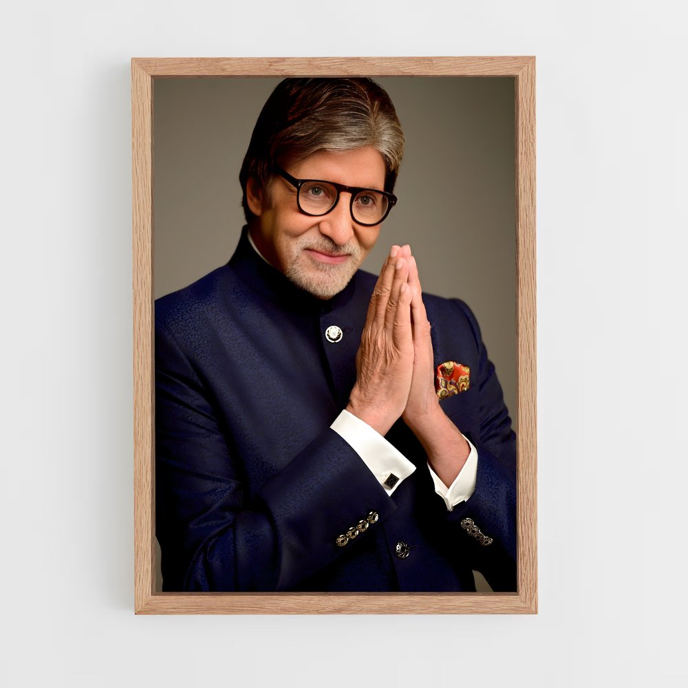 ap-amitabh bachchan-1 cadre Bois clair