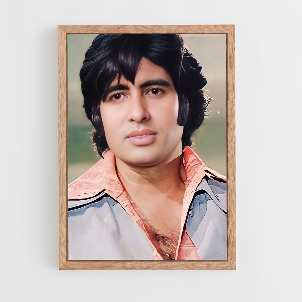ap-amitabh bachchan-6 cadre Bois clair