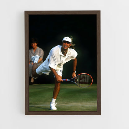 ap-andre agassi-9 cadre Bois foncé