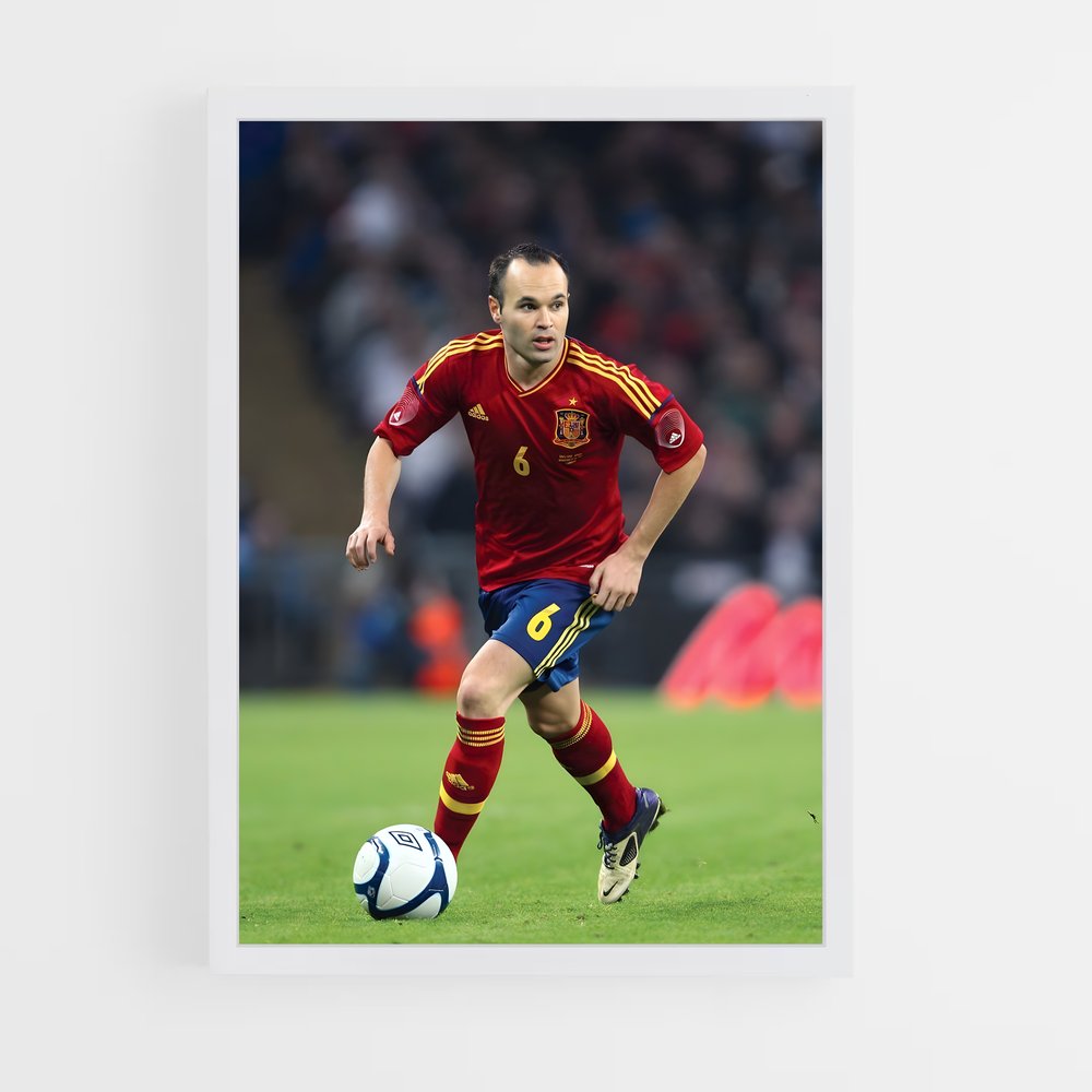 ap-andres iniesta-4 cadre Blanc