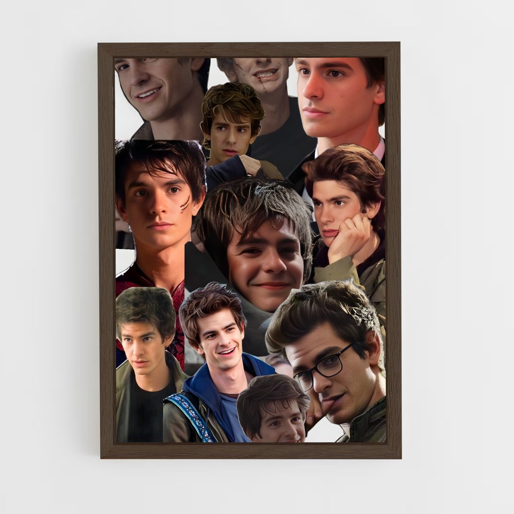 ap-andrew garfield-15 cadre Bois foncé