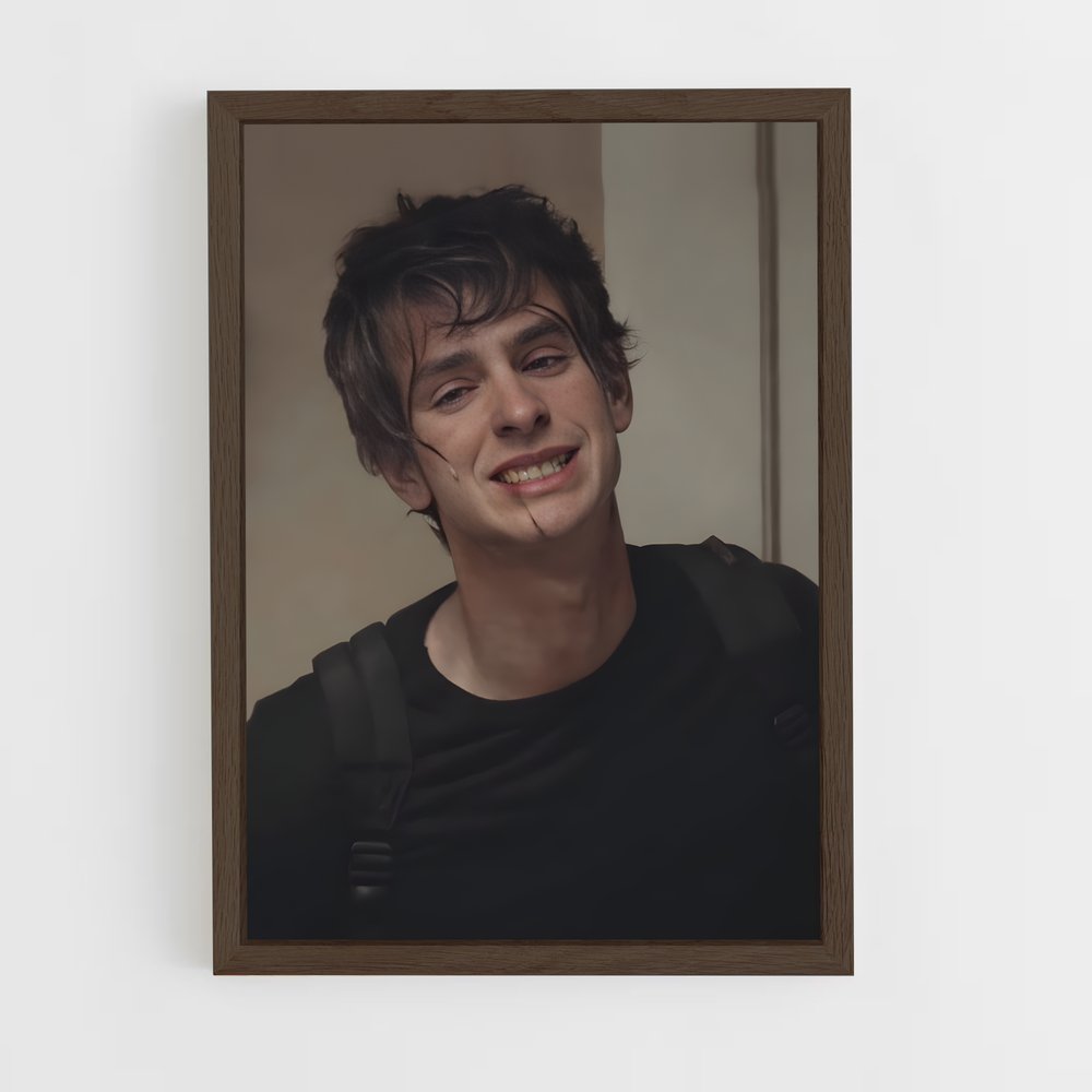 ap-andrew garfield-4 cadre Bois foncé