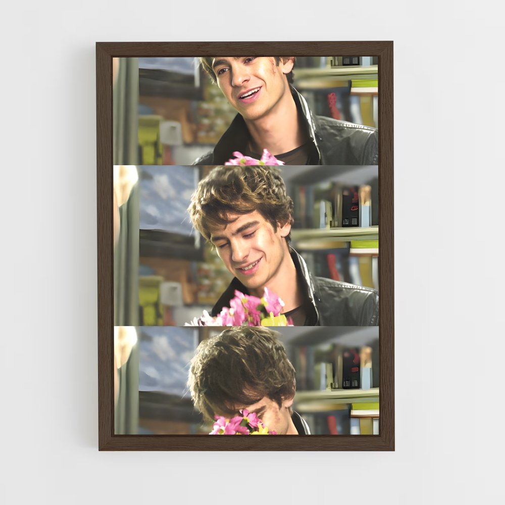 ap-andrew garfield-6 cadre Bois foncé