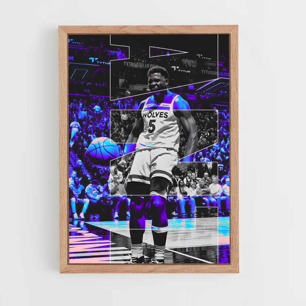 ap-anthony edwards-5 cadre Bois clair