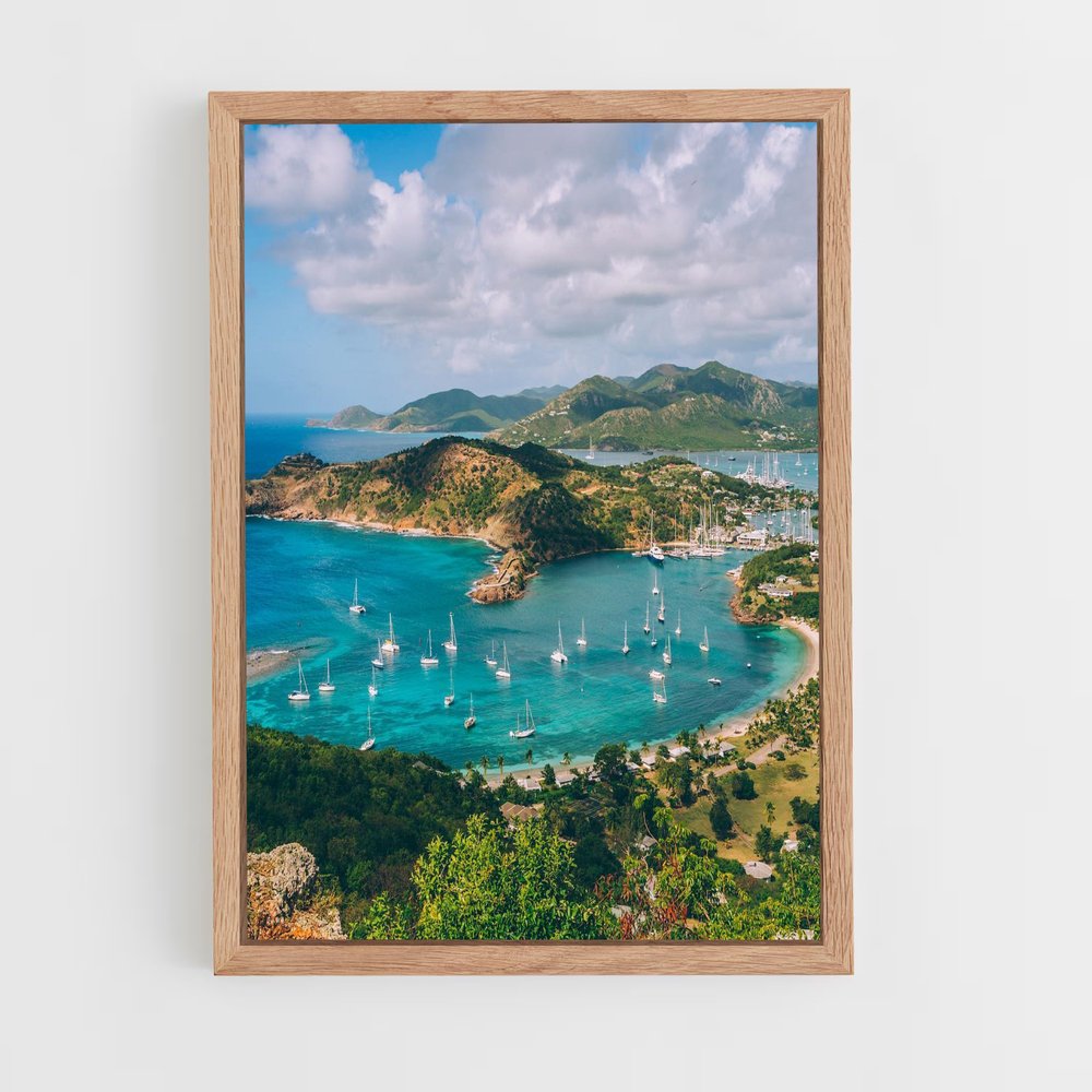 ap-antigua and barbuda-1 cadre Bois clair