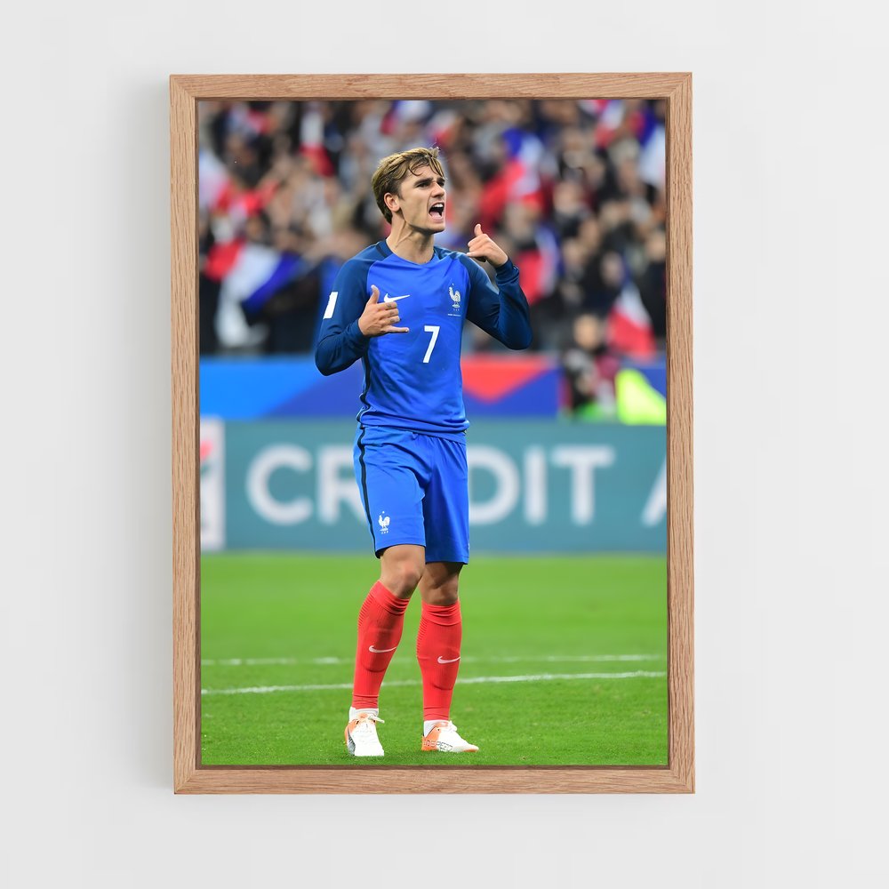 ap-antoine griezmann-2 cadre Bois clair