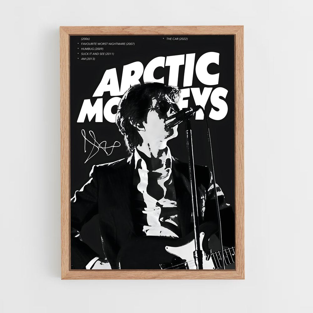 ap-arctic monkeys-2 cadre Bois clair