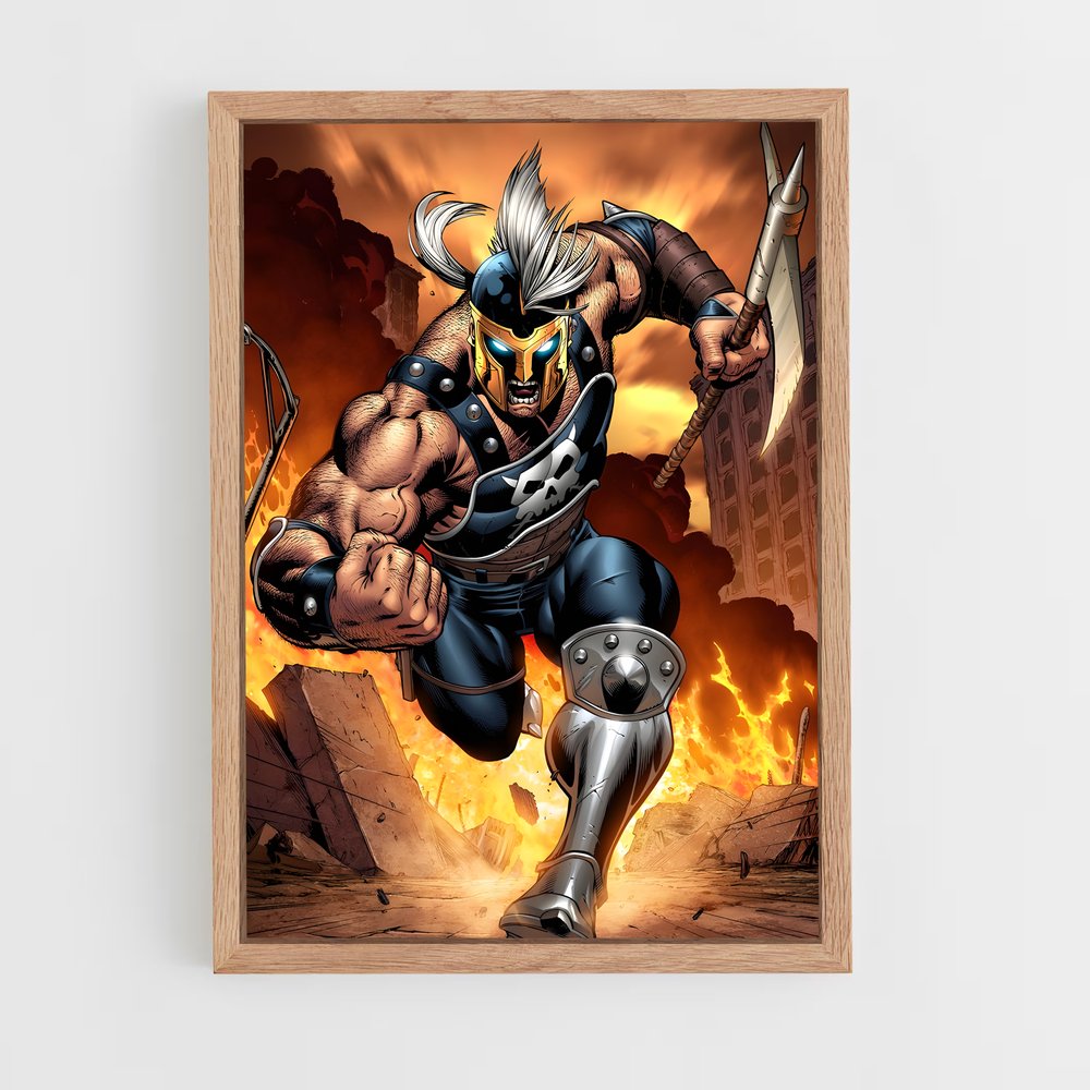 ap-ares god of war-3 cadre Bois clair
