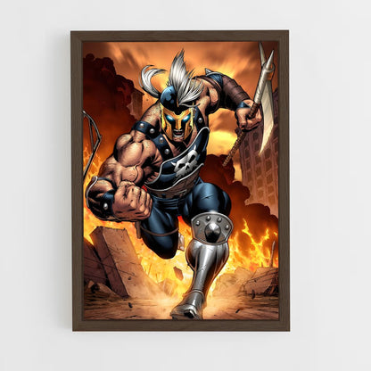 ap-ares god of war-3 cadre Bois foncé