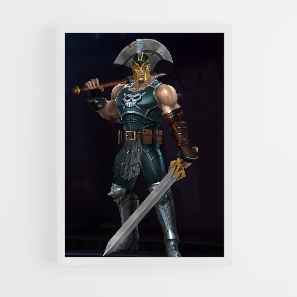 ap-ares god of war-5 cadre Blanc