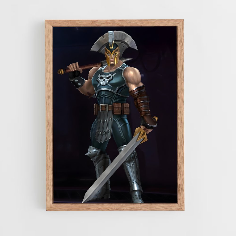 ap-ares god of war-5 cadre Bois clair