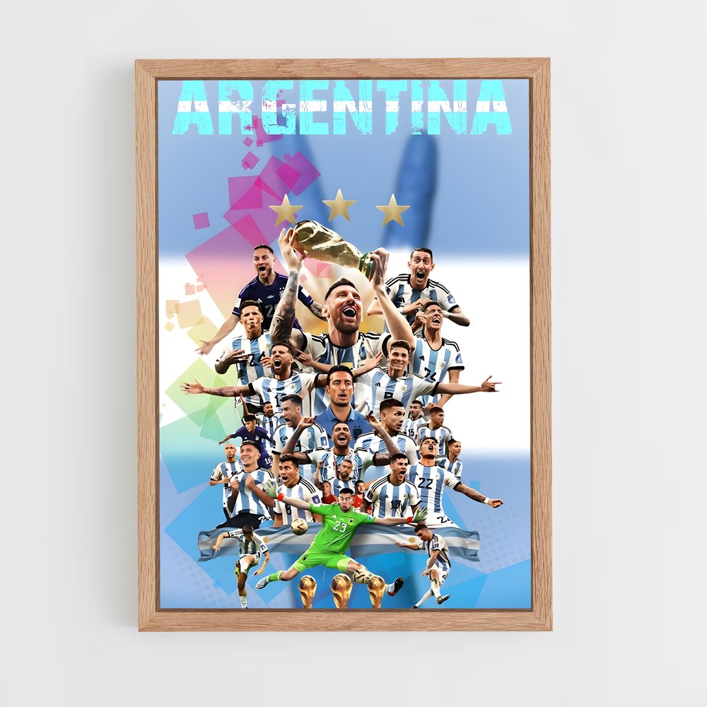 ap-argentina national football team-6 cadre Bois clair