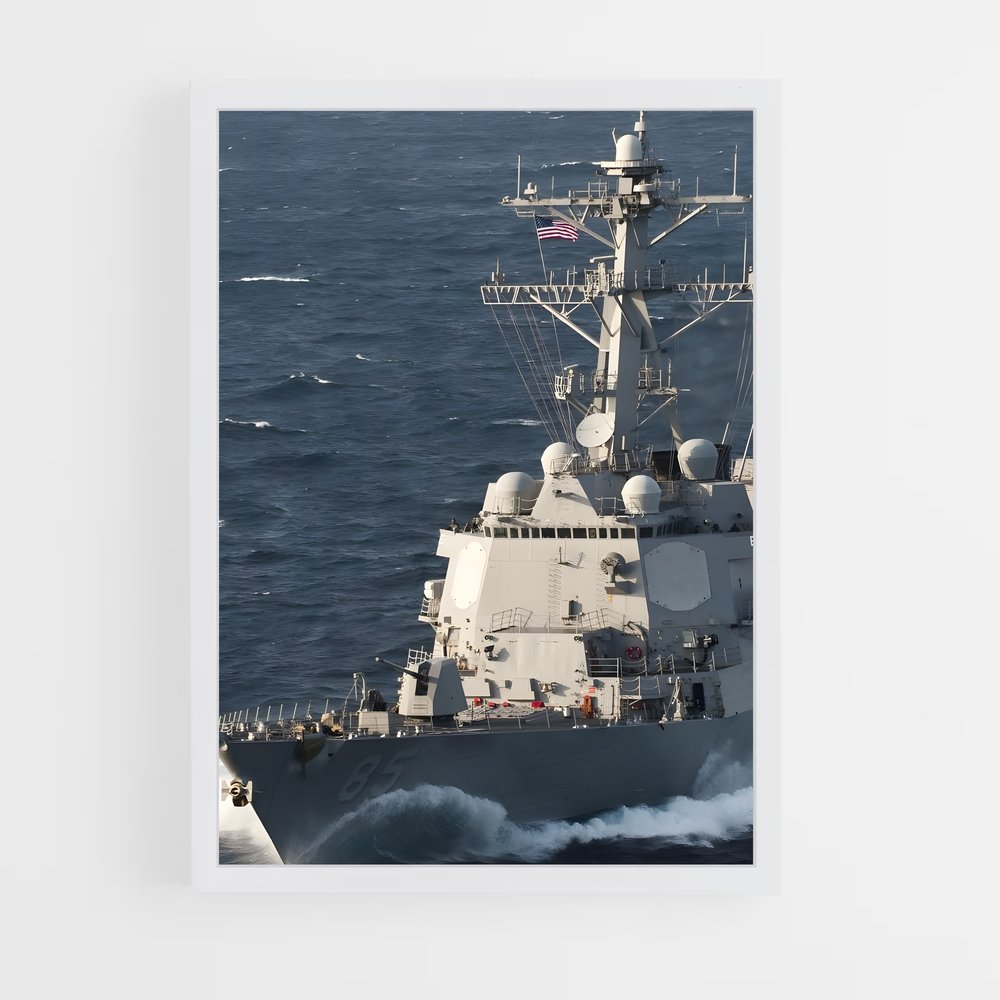 ap-arleigh burke class-6 cadre Blanc