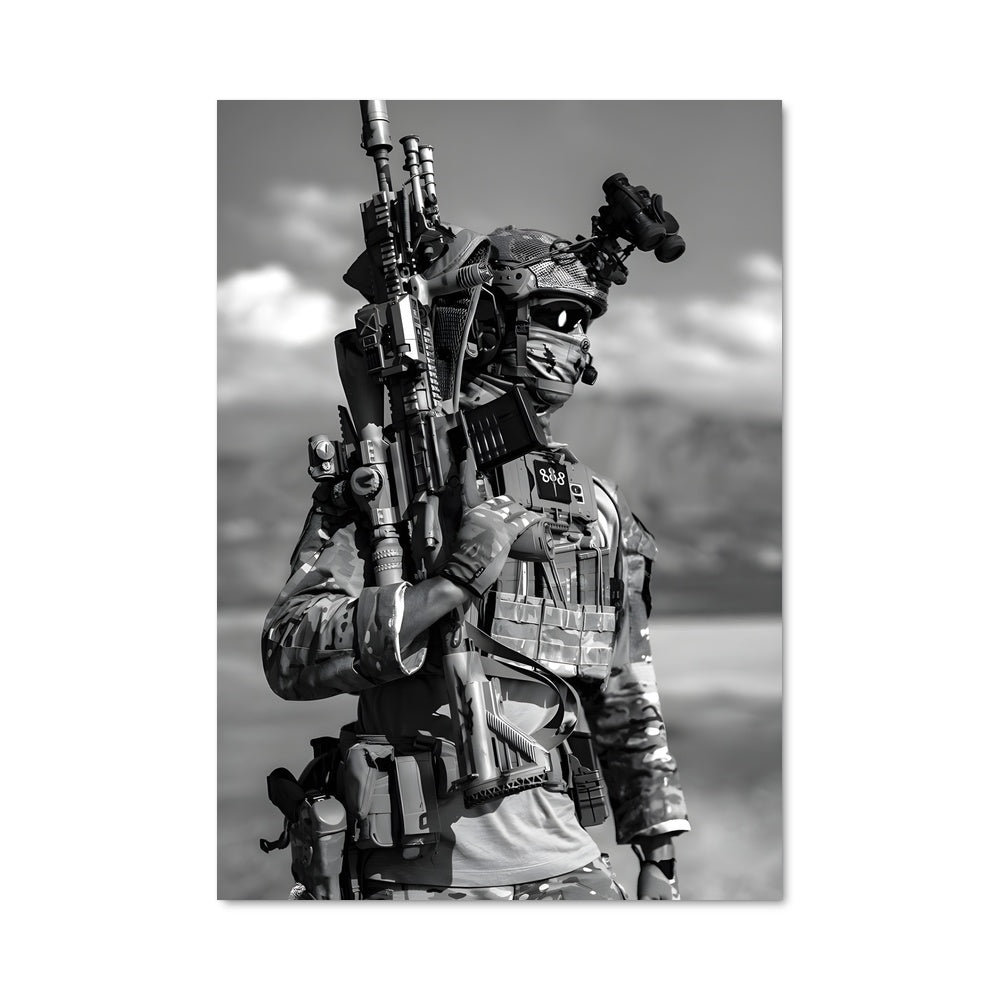 Poster Camouflage en Action