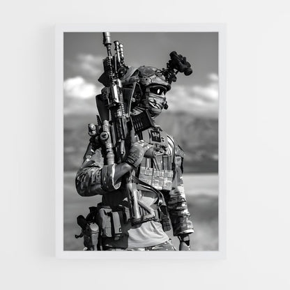 ap-army soldier-1 cadre Blanc