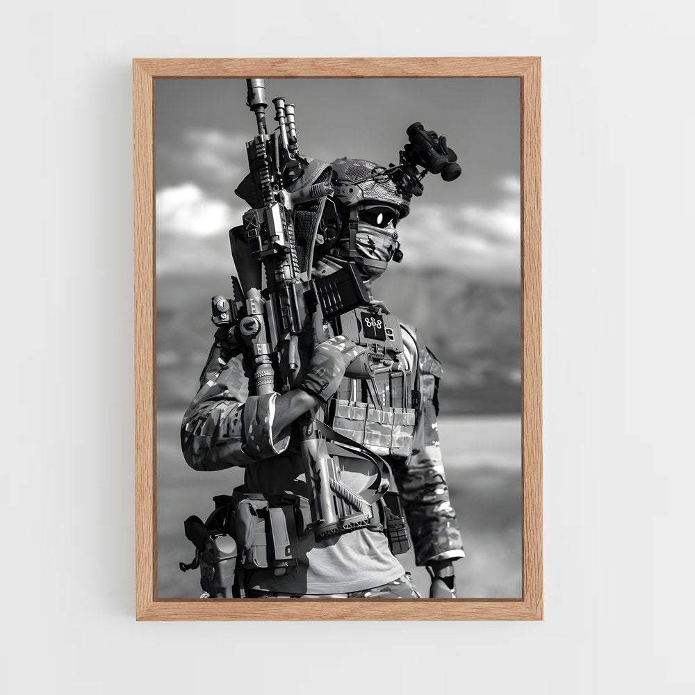 ap-army soldier-1 cadre Bois clair