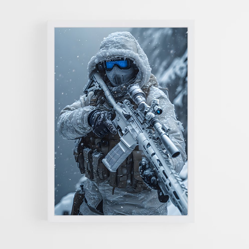 ap-army soldier-12 cadre Blanc