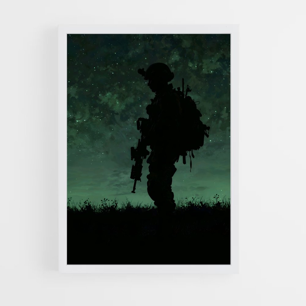ap-army soldier-17 cadre Blanc