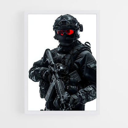 ap-army soldier-3 cadre Blanc