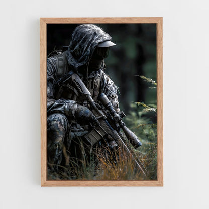 ap-army soldier-9 cadre Bois clair