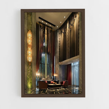ap-art deco architecture-13 cadre Bois foncé