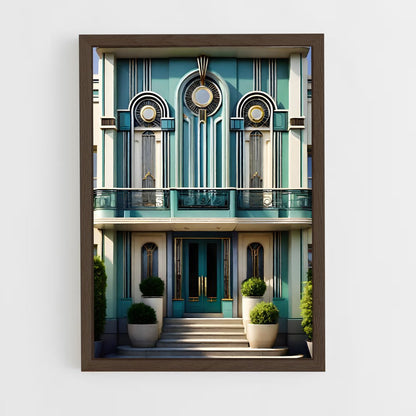 ap-art deco architecture-5 cadre Bois foncé