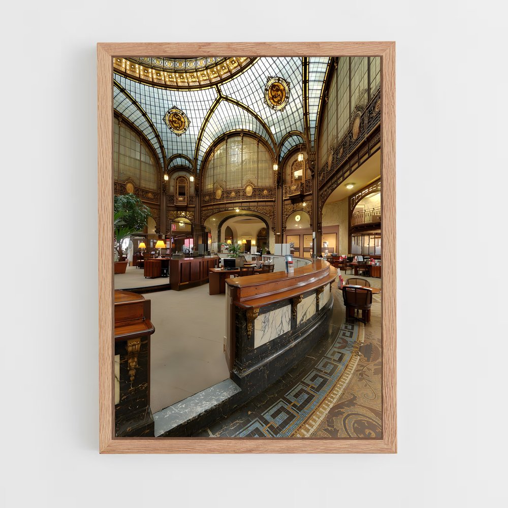 ap-art nouveau architecture-11 cadre Bois clair