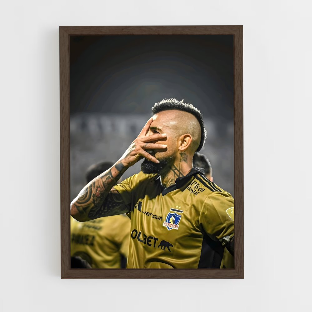 ap-arturo vidal-1 cadre Bois foncé