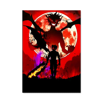 Poster Dragon de la Lune Rouge