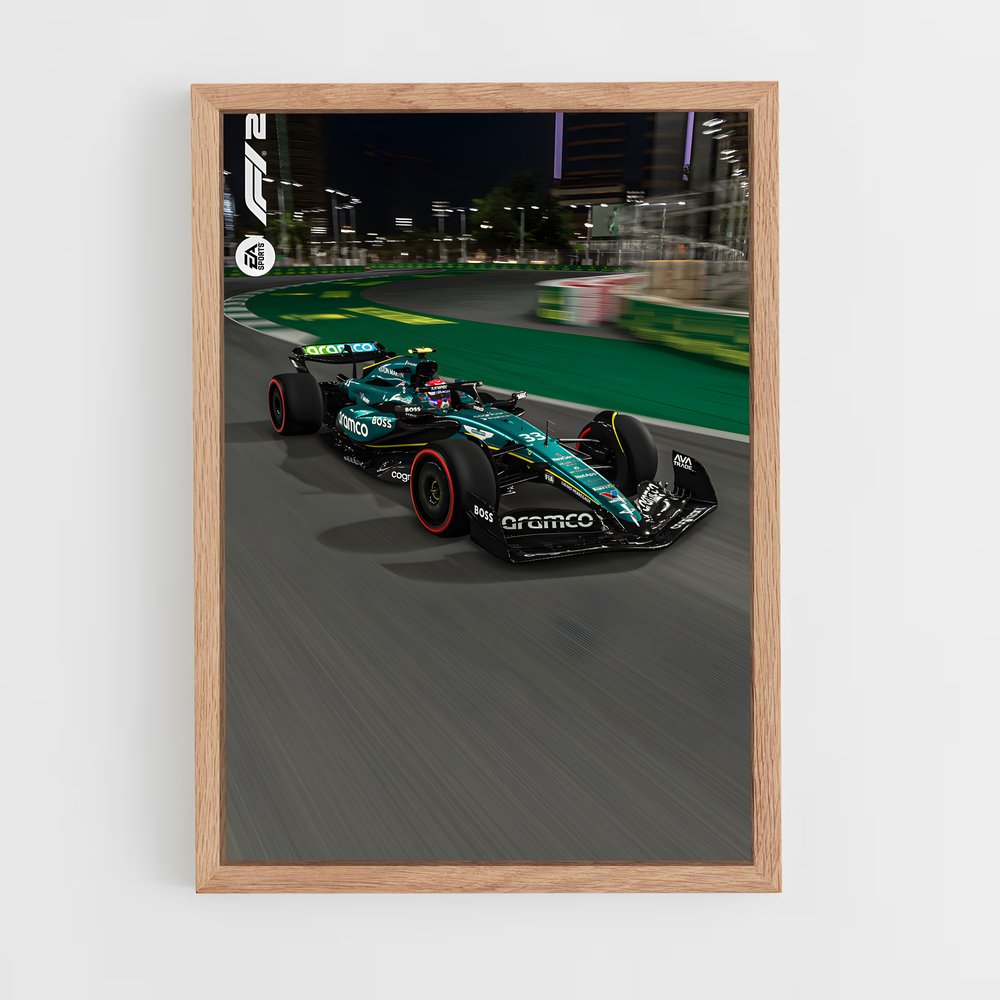 ap-aston martin f1 team-8 cadre Bois clair