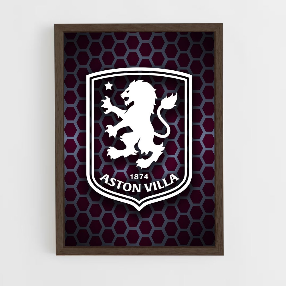 ap-aston villa fc-4 cadre Bois foncé