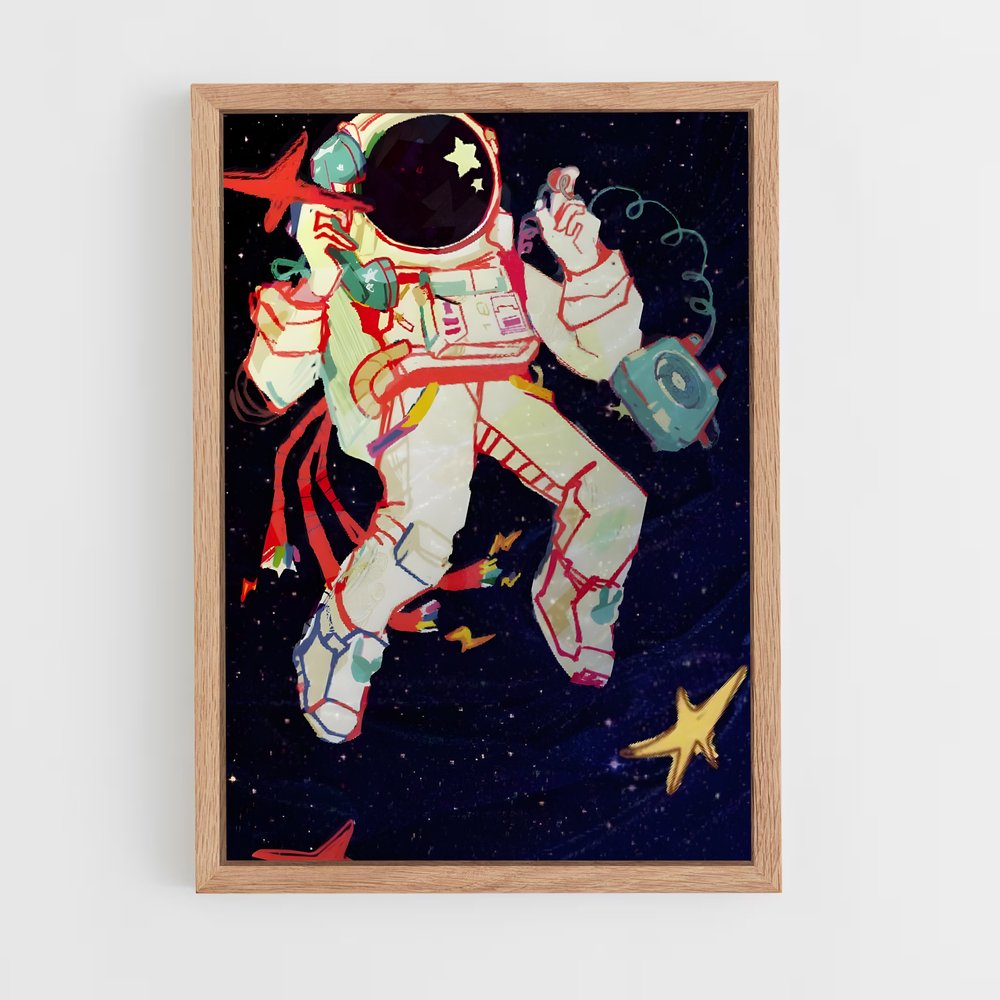 ap-astronaut-3 cadre Bois clair