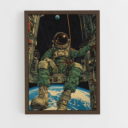 ap-astronaut-9 cadre Bois foncé