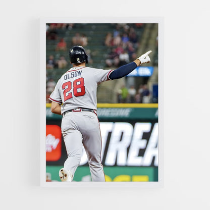 ap-atlanta braves-7 cadre Blanc