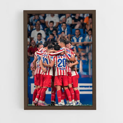 ap-atletico madrid cf-1 cadre Bois foncé