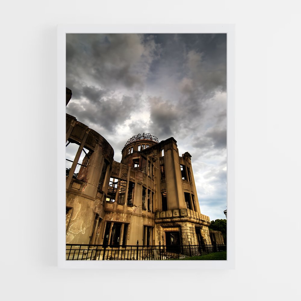 ap-atomic bomb dome-4 cadre Blanc
