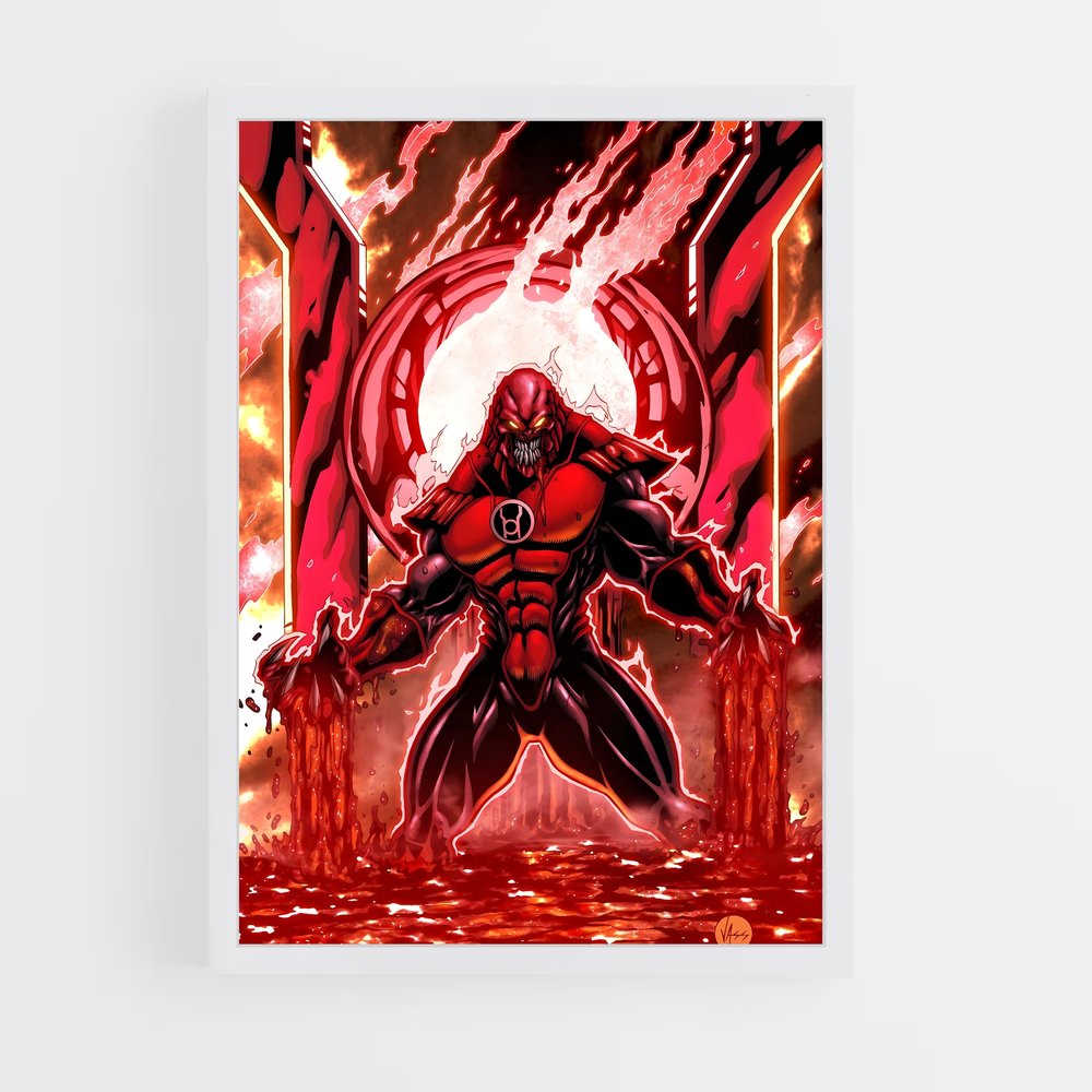 ap-atrocitus red lantern-1 cadre Blanc