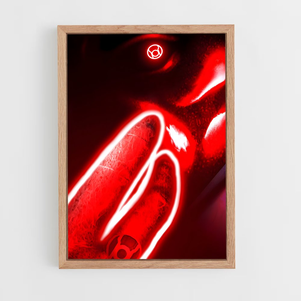 ap-atrocitus red lantern-10 cadre Bois clair