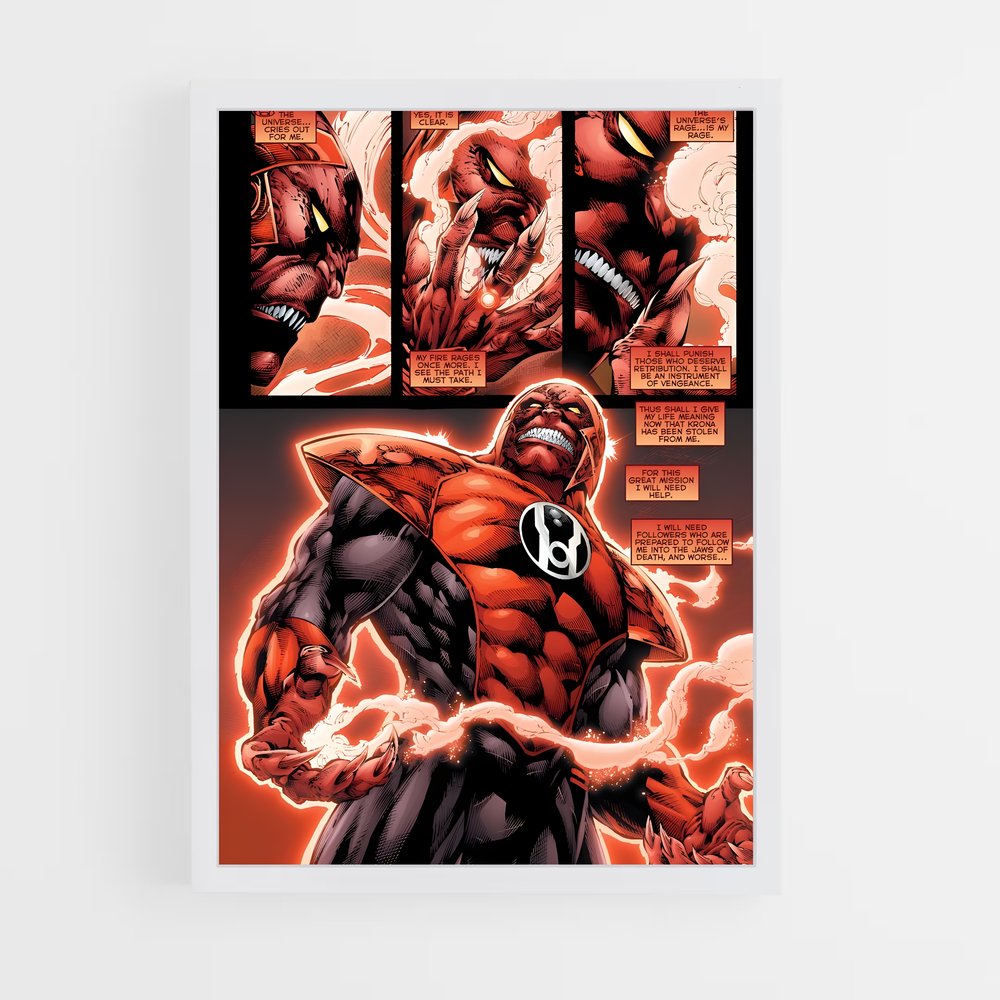 ap-atrocitus red lantern-11 cadre Blanc