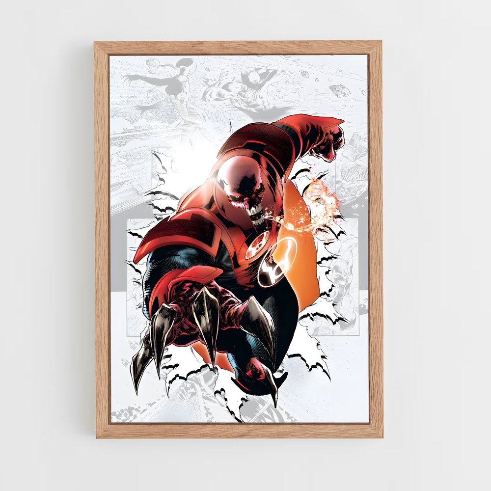 ap-atrocitus red lantern-12 cadre Bois clair