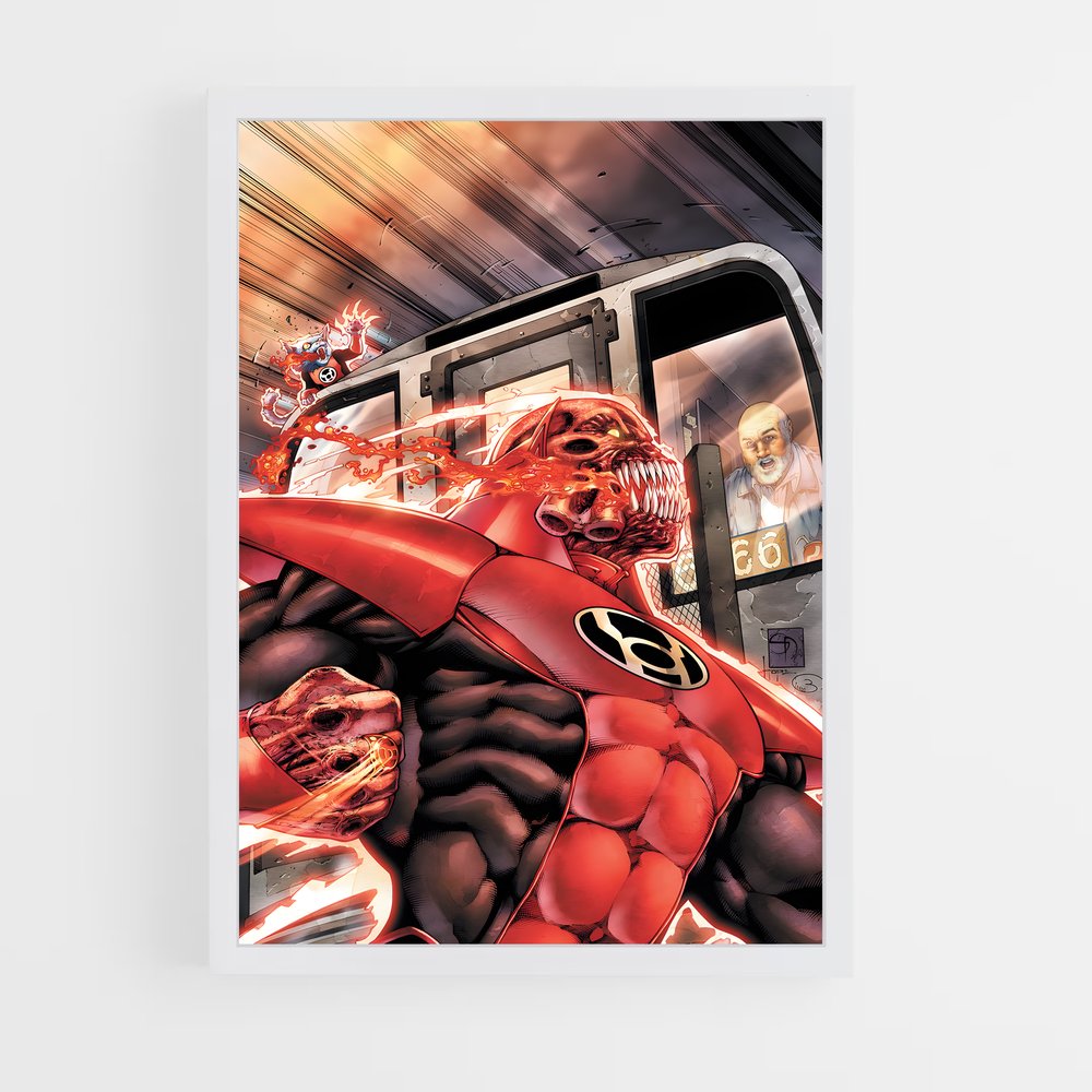 ap-atrocitus red lantern-14 cadre Blanc