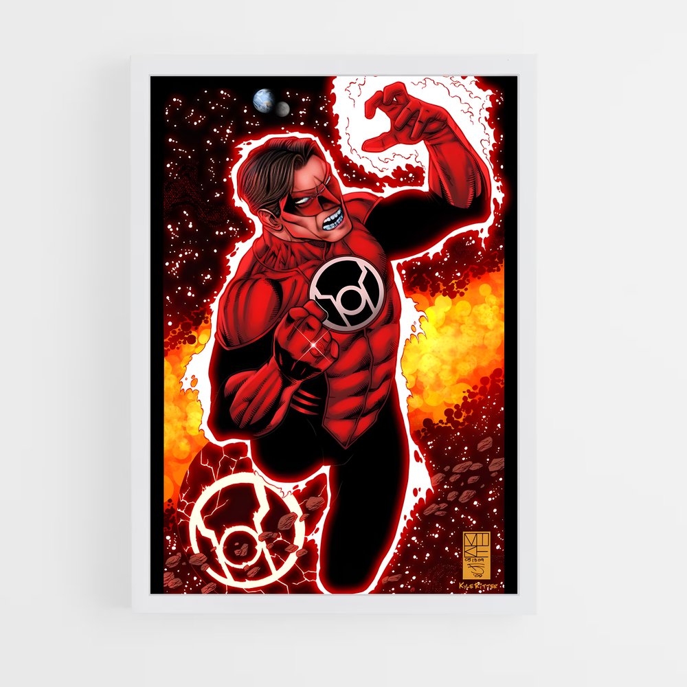 ap-atrocitus red lantern-15 cadre Blanc
