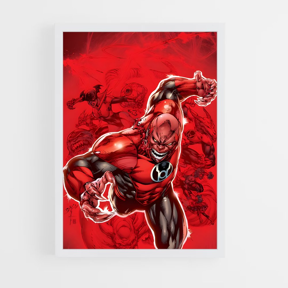 ap-atrocitus red lantern-2 cadre Blanc
