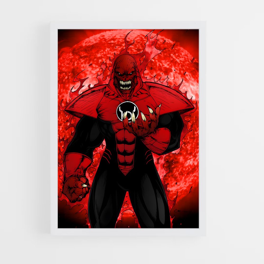 ap-atrocitus red lantern-3 cadre Blanc