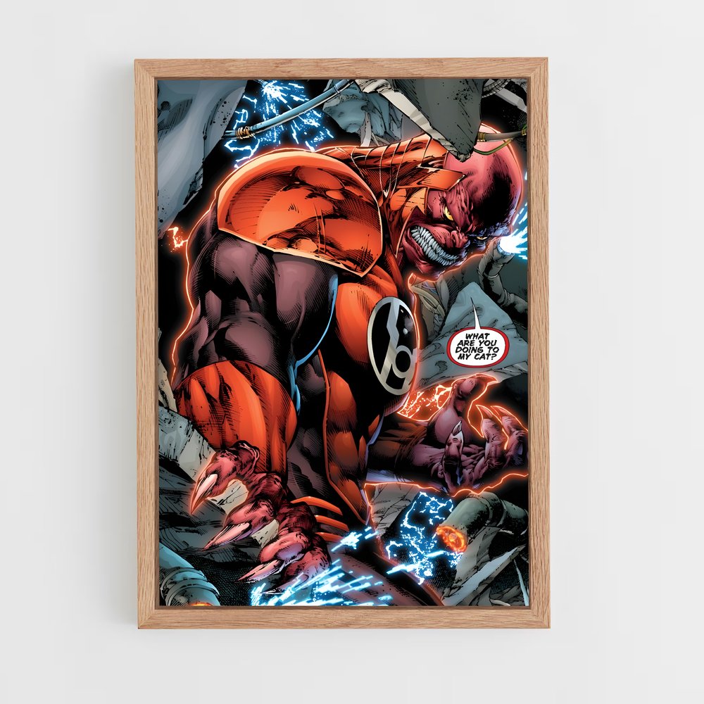 ap-atrocitus red lantern-4 cadre Bois clair