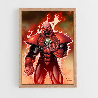 ap-atrocitus red lantern-5 cadre Bois clair