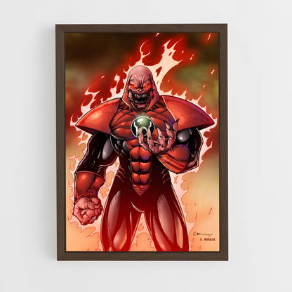 ap-atrocitus red lantern-5 cadre Bois foncé